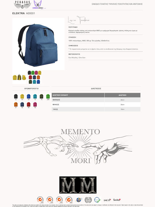 School Backpack School Bag Brand Pegasus Star Wars Print