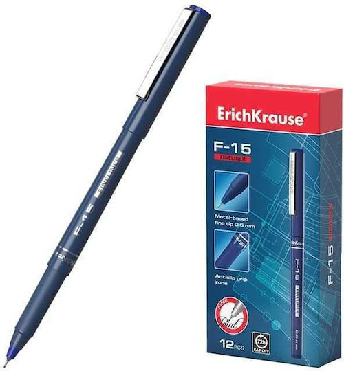ErichKrause F-15 Fineliner Zeichenmarker 0.6mm Blau