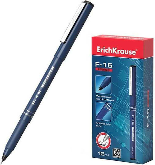 ErichKrause F-15 Fineliner Design Marker 0.6mm Black