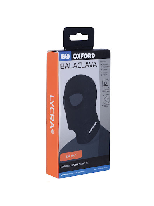 Oxford Ultra Thin Full Face Μπαλακλάβα Αναβάτη Μοτοσυκλέτας Βαμβακερή Μαύρο Χρώμα