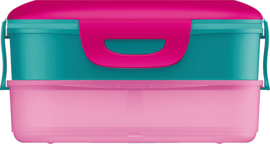 Maped Picnik Πλαστικό Παιδικό Δοχείο Φαγητού Barbie 1.4lt Ροζ