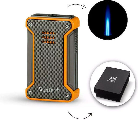 Winjet Lighter Flame Windproof with Jet Flame in Yellow color