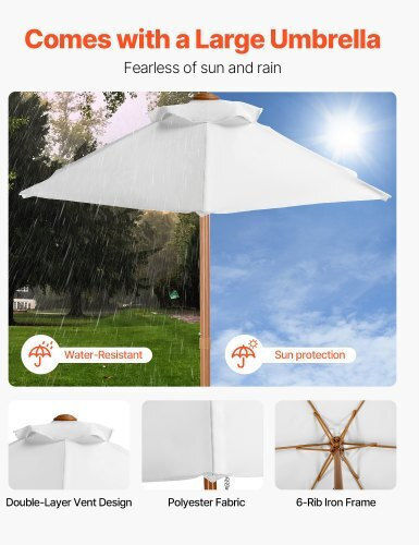 Vevor Tabelle für Camping Klappbar Beige