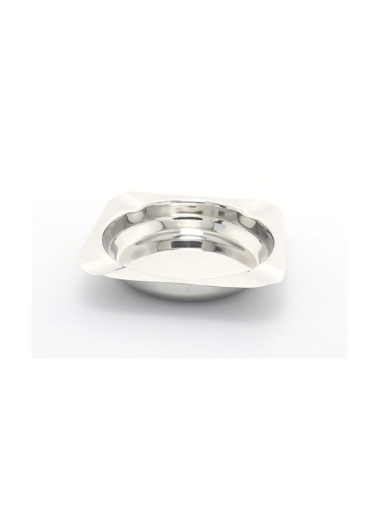 Square Ashtray Inox 11.5x11.5cm 2041
