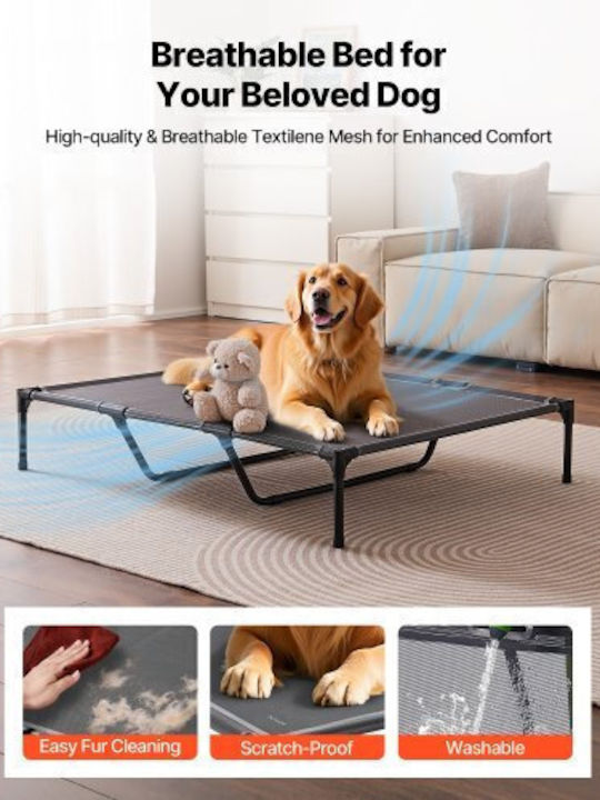 Vevor Elevated Dog Bed Large Dog Portable Raised Dog Cot Metal Frame Xl