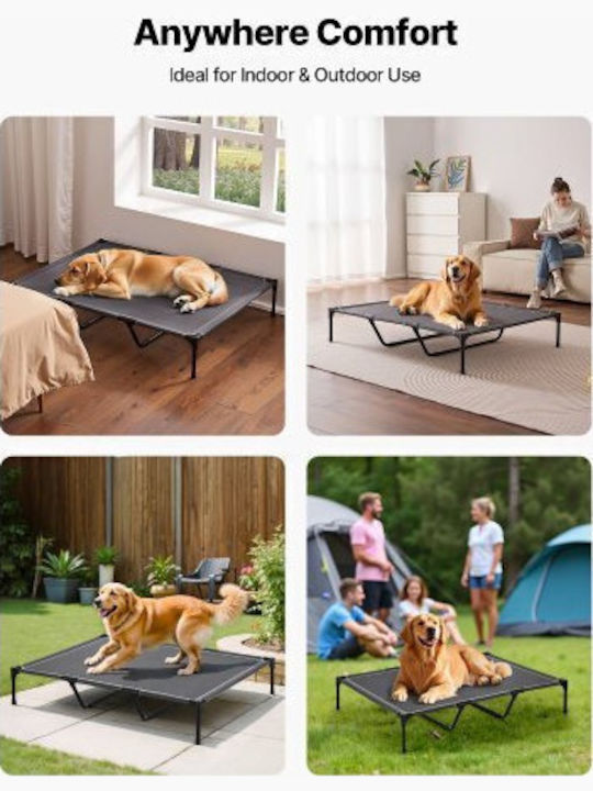 Vevor Elevated Dog Bed Large Dog Portable Raised Dog Cot Metal Frame Xl