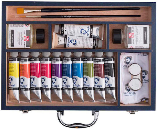 Van Gogh Ölmalfarben Starter-Box XL 12x40ml + Zubehör