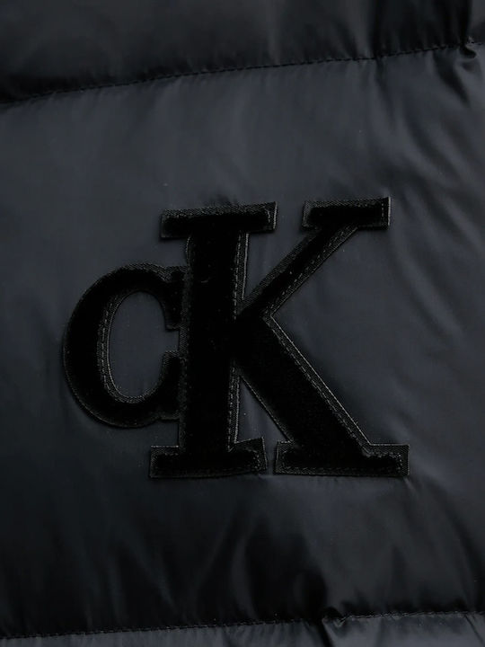 Κοντό Γυναικείο Puffer Μπουφάν για Χειμώνα Black