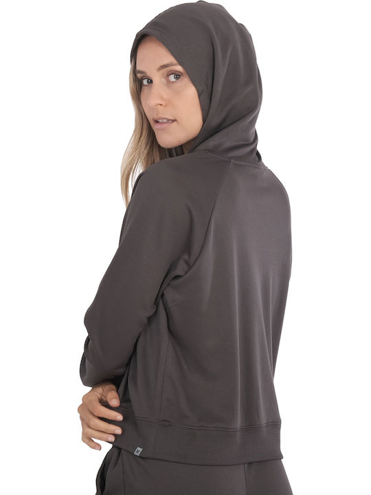 Women's Sweatshirt Jacket Vintage Black