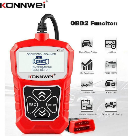 Konnwei Car Diagnostics Digital Tool OBD 2