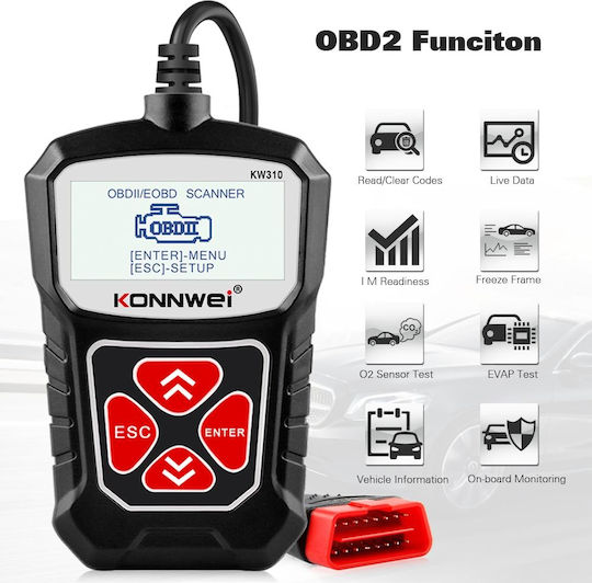 Konnwei Car Diagnostics Digital Tool OBD 2