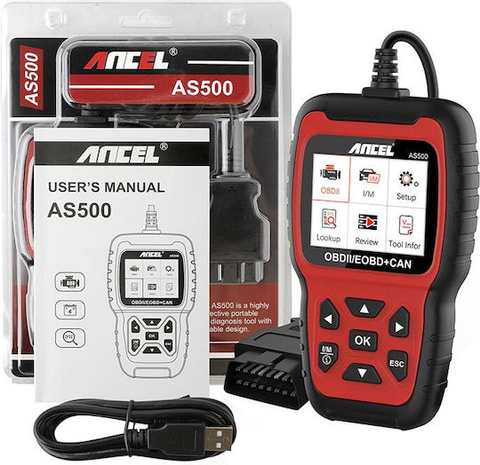 Ancel Fahrzeugdiagnosewerkzeug Digital OBD 2 mit mit Kabel