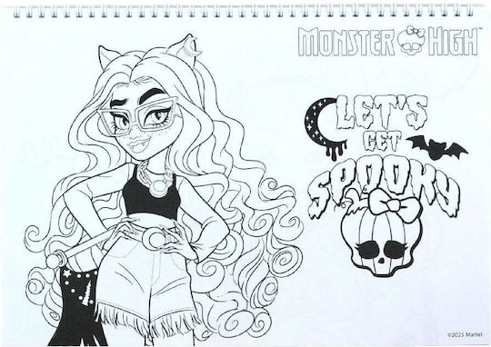 Блок за рисуване 23x33 см 40 листа самозалепващи Monster High #350-01416