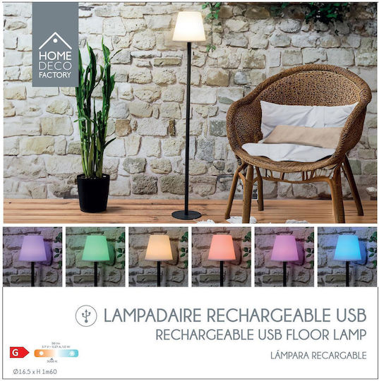 The Home Deco Factory LED Floor Lamp H106xW16.5cm. with RGB Light