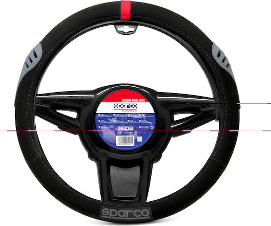 Sparco Car Steering Wheel Cover with Diameter 37-38cm Synthetic Black