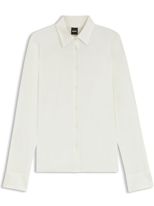 Women's Long Sleeve Shirt Ecru
