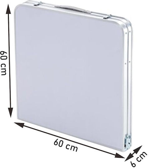 Tabelul Aluminiu pentru Camping Pliabil Argintiu