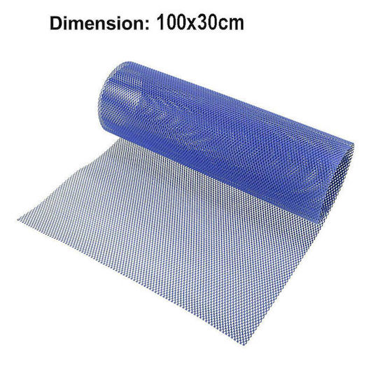 Auto Gs Car Decorative Grill 100cm x 30cm Blue Color