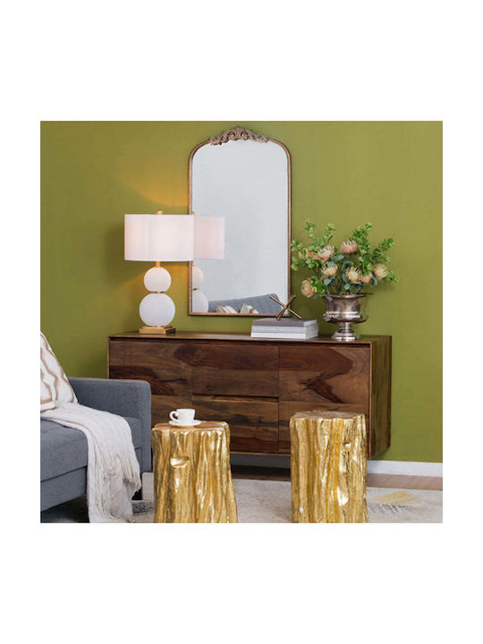 Artekko Wall Mirror with Gold Metallic Frame 106x61cm 1pcs