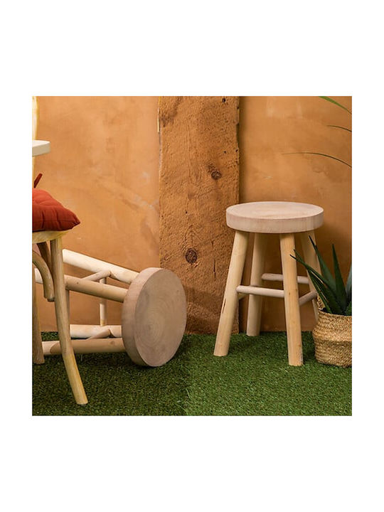 Hölzernes Gartenhocker Nyar Wood Natur Hölzernes Gartenhocker Nyar Wood Natur