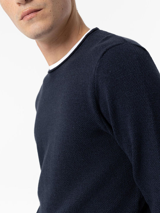 Long Sleeve Blue Blouse