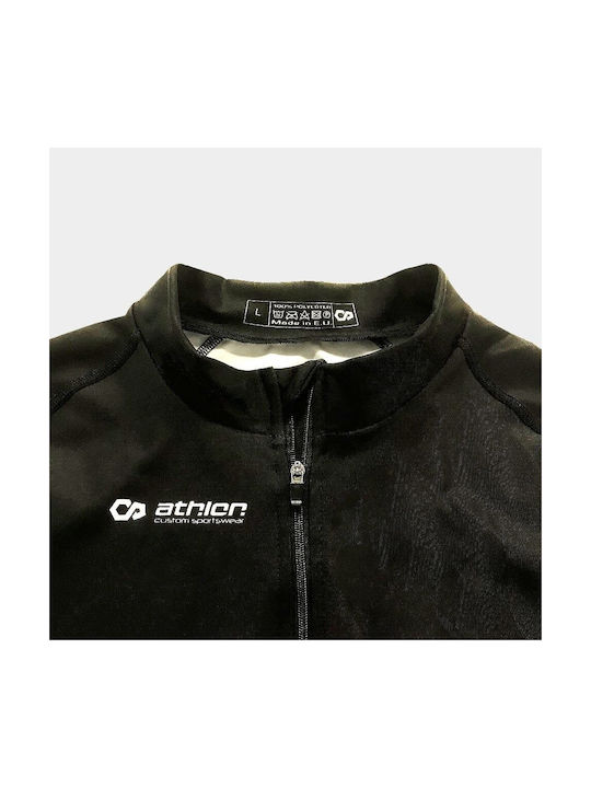 Athlon Techno Bărbați Mânecă lungă Tricou de ciclism Albastru
