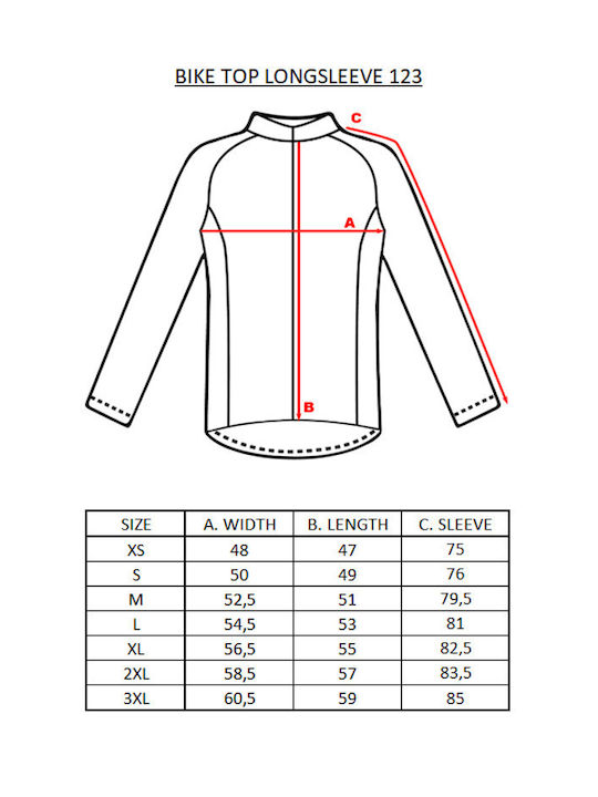 Athlon Techno Bărbați Mânecă lungă Tricou de ciclism Albastru