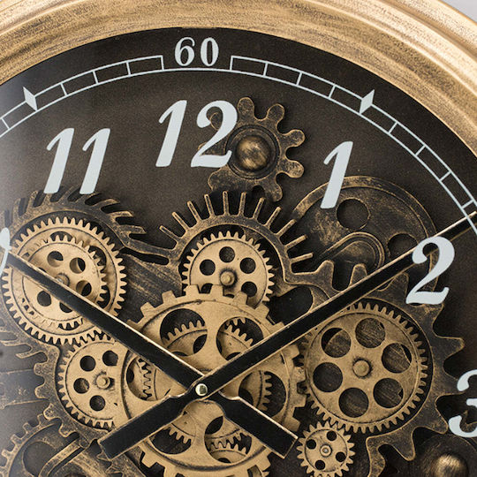Artekko Wanduhr Kunststoff Braun Ø53cm