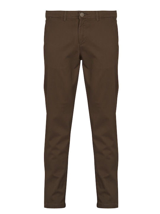Herrenhosen Chino Elastisch in Schlank Passform Bungee Cord