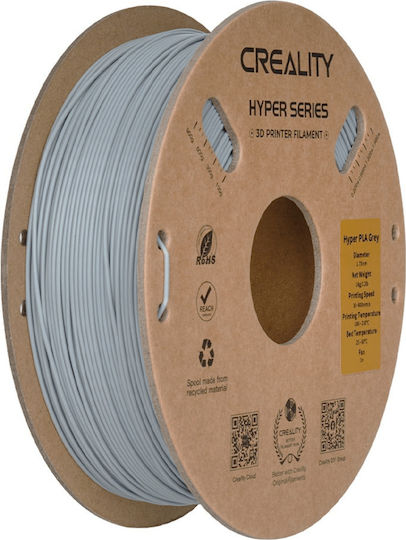 Creality3D Hyper HS-PLA 3D Printer Filament 1.75mm Gray 1kg 1pc Spool