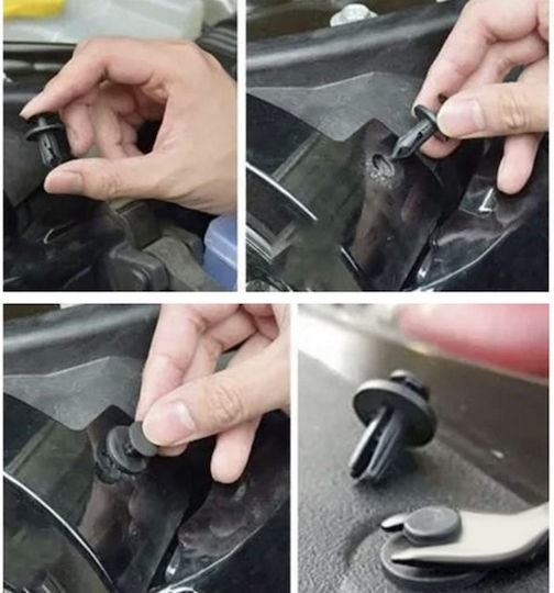 Set Cleme-clipuri Reparare Auto Idealstore Include 620 Piese 16 Dimensiuni Universale 4 Pană Finisare Auto 1 Unealtă Îndepărtare Clipuri Cutie Depozitare