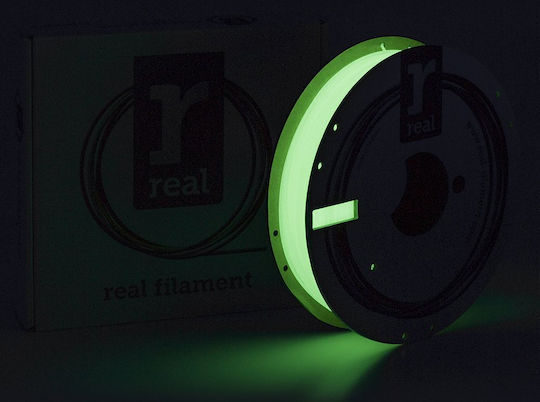 Real Filament PLA 3D Printer Filament 1.75mm Glow in the Dark 0.5kg