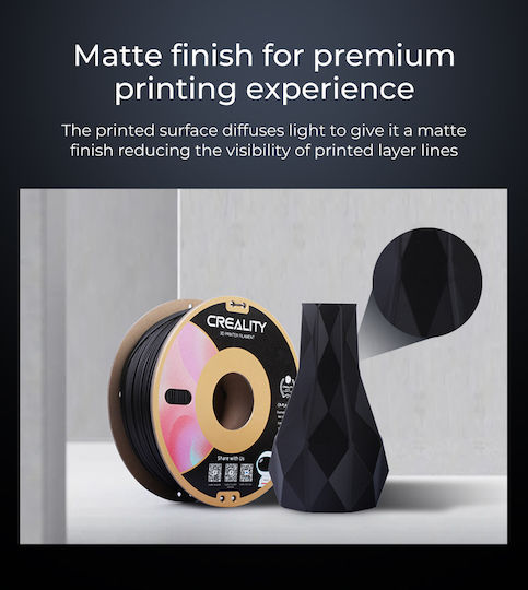 Creality3D PLA 3D Drucker Filament 1,75mm Mattes Grau 1kg 1 Stück (Spule)