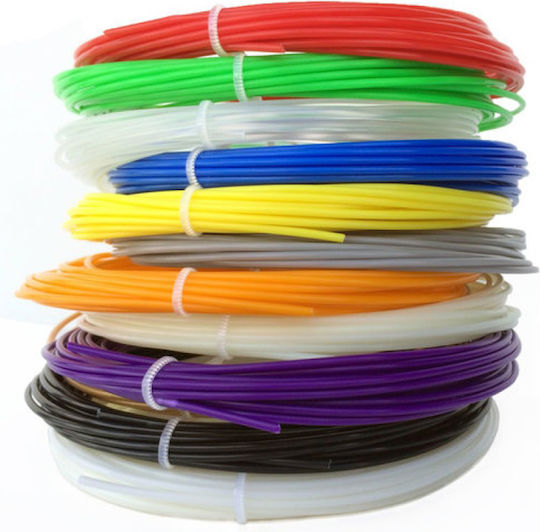 Filament Pentru Imprimante 3D PLA 1.75mm Multicolor 0.615kg 20 Bucăți Refill