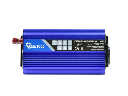 Voltage Converter 24 V 230 V 300 W 600 W Geko G17011