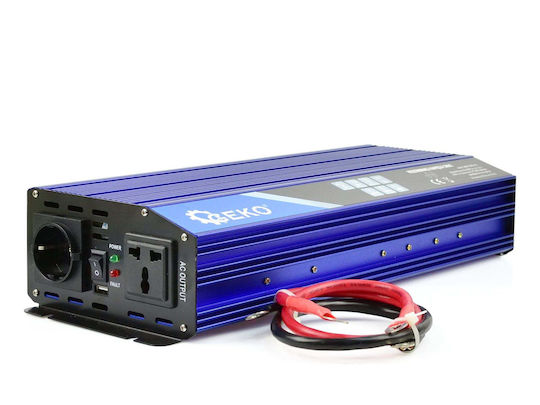 Voltage Converter 12 V 230 V 2000 W 4000 W Geko G17016