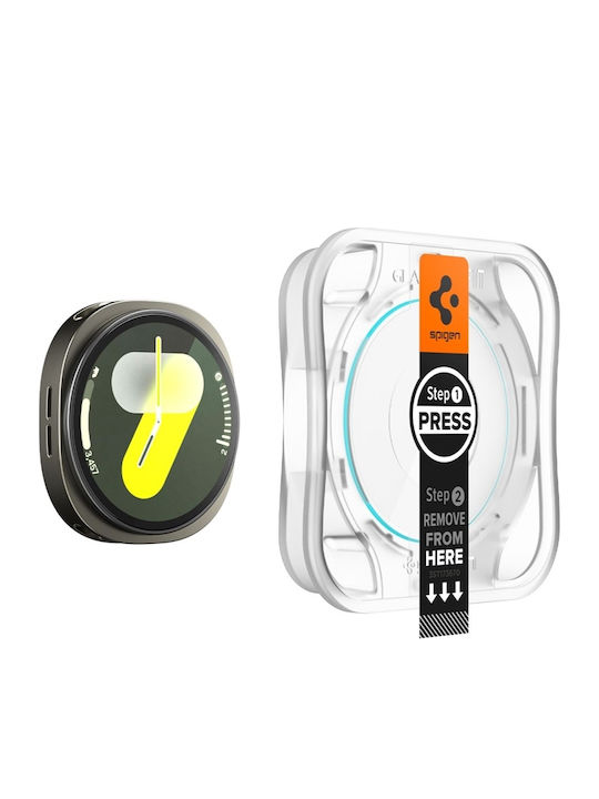 Spigen EZ Fit Tempered Glass for the Samsung Galaxy Watch 8 40mm 2pcs AGL09874