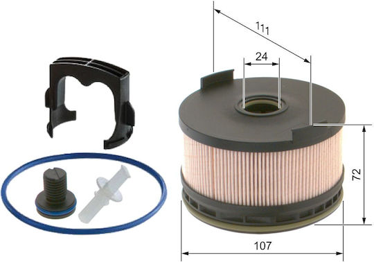 Bosch Car Fuel Filter Mercedes-Benz A-Class / C-Class / E-Class / CLA F026402262