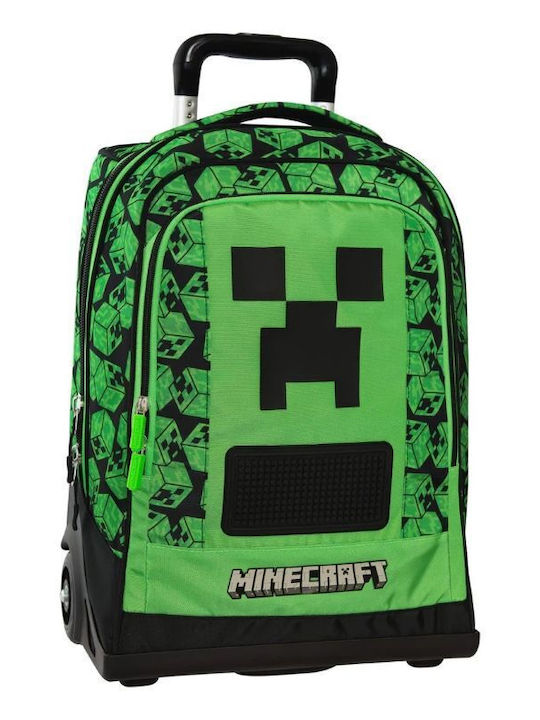 Minecraft Σχολική Τσάντα Τρόλεϊ Δημοτικού Πολύχρωμη