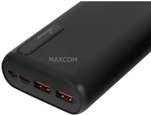 MediaRange MR756 Power Bank 20000mAh με 2 Θύρες USB-A και Θύρα USB-C Power Delivery / Quick Charge 3.0 Μαύρο