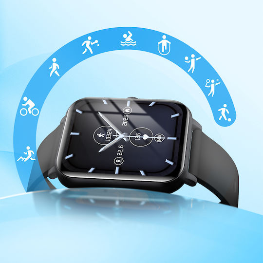 MyPhone Classic 2 Smartwatch με Παλμογράφο (Μαύρο)