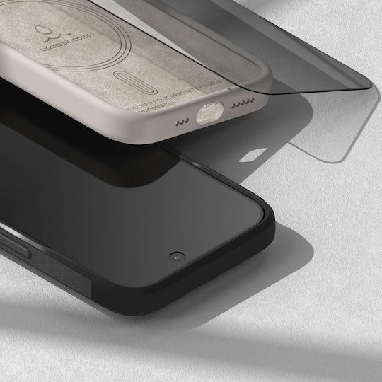 Ringke Privatsphäre Vollflächig gehärtetes Glas (iPhone 15 Pro)