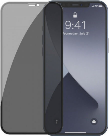 5D Full Face Tempered Glass Negru (iPhone 15 Pro)