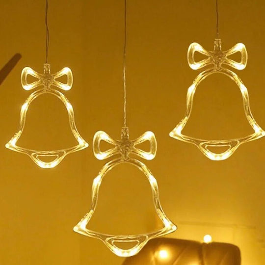Decorațiune de Crăciun Clopot Forma Pornit/Oprit Cupe de Aspirare Baterii 19 X 1 X 15 Cm
