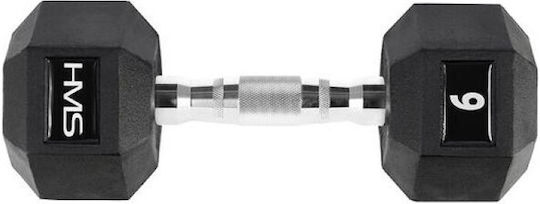 HMS Hex Pro Greutate Hexagon din cauciuc 1 x 6kg