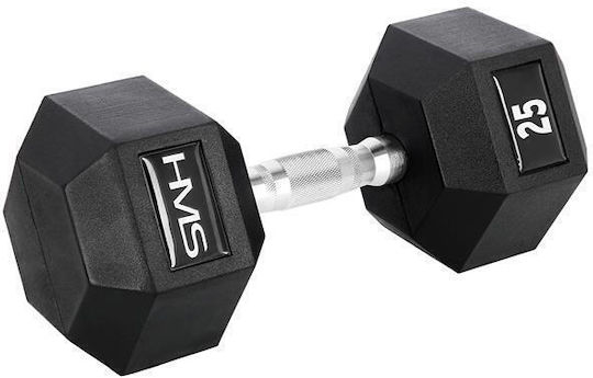 HMS Hex Pro Βαράκι Εξάγωνο Λαστιχένιο 1 x 25kg