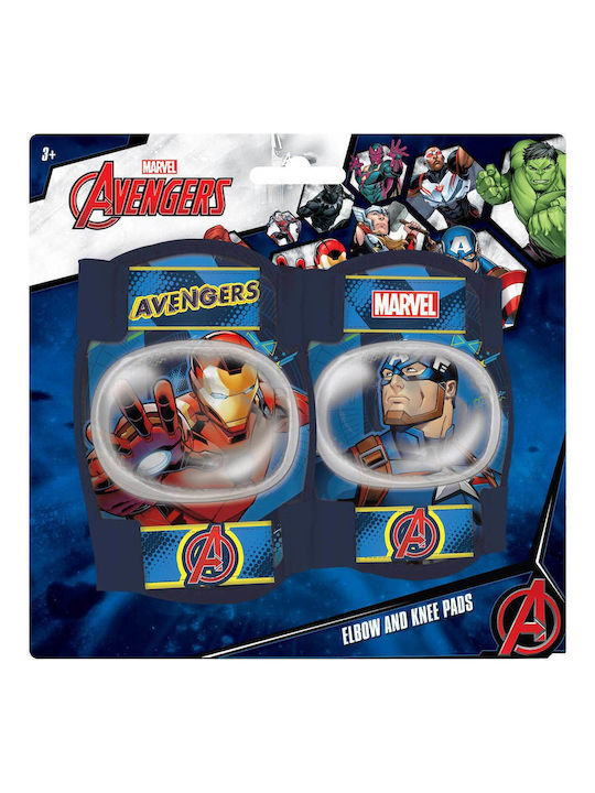 Seven Disney Avengers Παιδικό Σετ Προστατευτικών για Rollers Μπλε