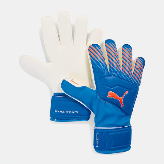 PUMA Ultra Match Protect Kids Goalkeeper Gloves Blue