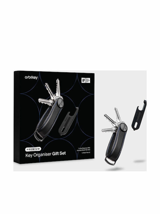 Orbitkey Set Cadou Organizator Chei Pro + Multitool V2 Gadgeturi Negre