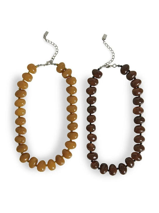 BSB Double Brown Necklace